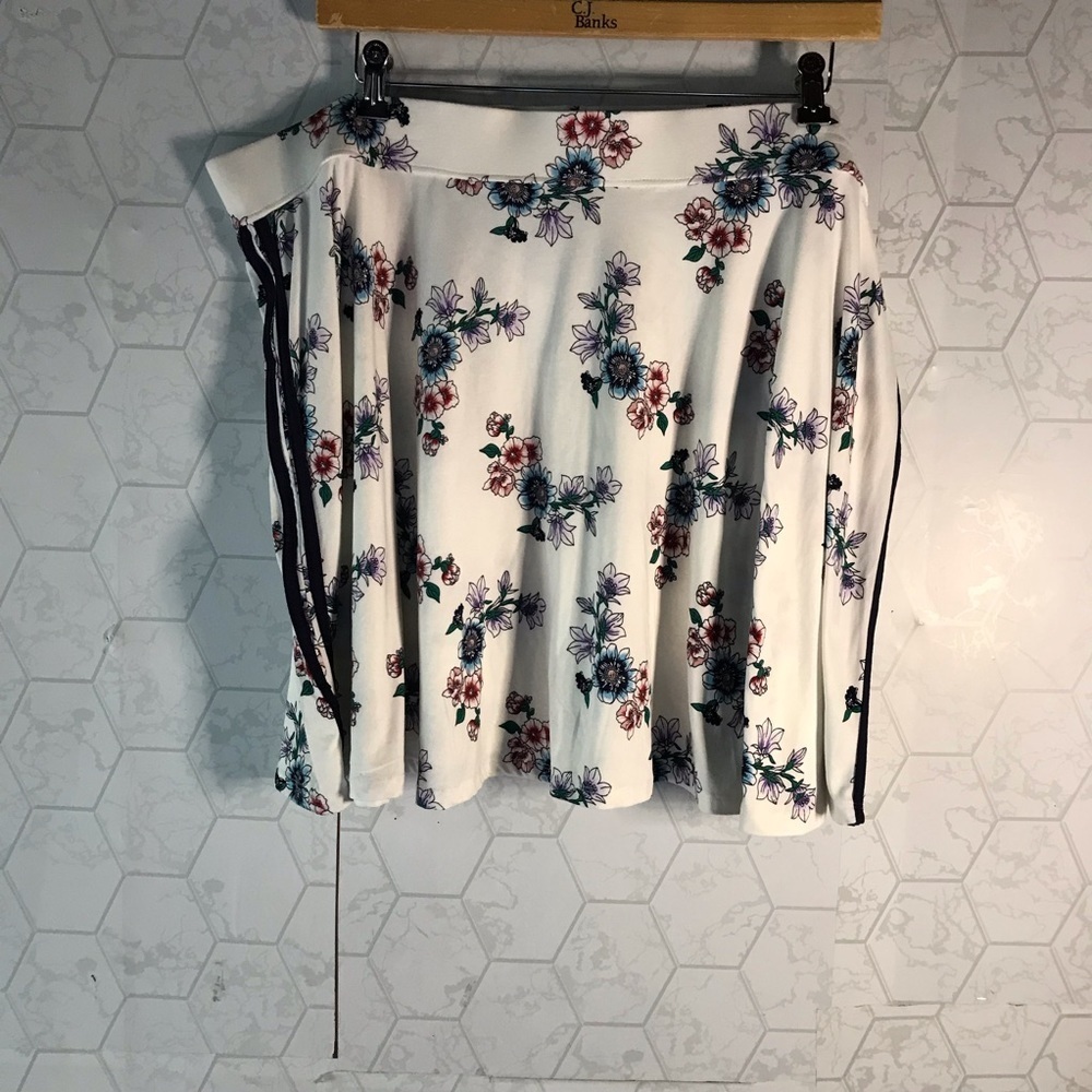 Joe boxer floral side stripe mini skirt